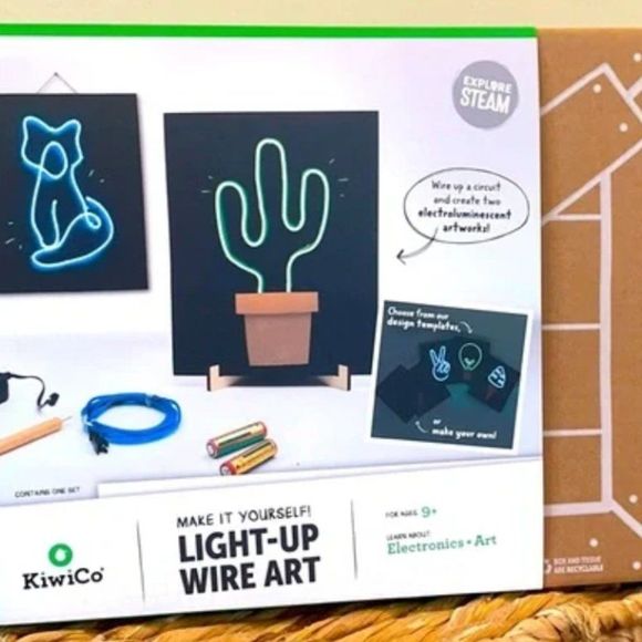 LAST ONE *** GIFT*** BRAND NEW and sealed KiwiCo Light-Up Wire Art - Picture 5 of 5